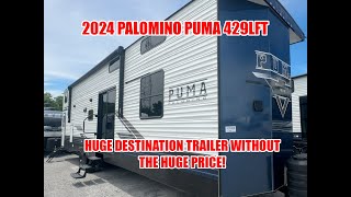 TINY HOUSE ON WHEELS 2024 PALOMINO PUMA 429LFT DESTINATION TRAILER [upl. by Sivle512]