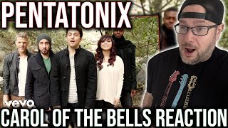 REACTION TO CAROL OF THE BELLS BY PENTATONIX [upl. by Jahdiel]