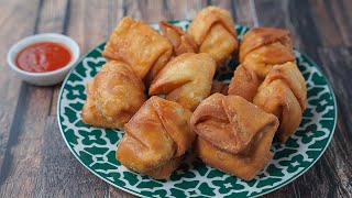 Potato Patties Samosa  Crispy Aloo Nashta Recipe  Toasted [upl. by Harned751]