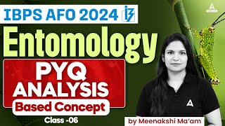 IBPS AFO 2024  Entomology PYQ Analsysis Based Concepts 6  By Meenakshi Mam [upl. by Liebermann800]