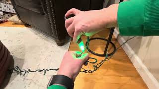 Easy Way To Find Bad Bulb on String of Christmas Lights [upl. by Nhguavoj]