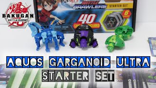 AQUOS GARGANOID ULTRA Starter 40 Cards Set  Battle Planet  BAKUGAN UNBOX [upl. by Wharton]