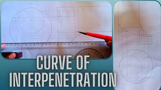 Curve of interpenetration TCurve engineering drawing [upl. by Atnom161]