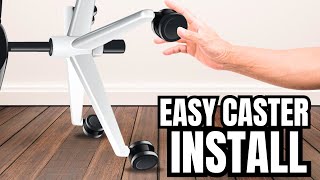 How To Remove And Install Office Chair Casters  Full Install Video [upl. by Kaz241]