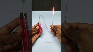 Amazing things from Gas lighter and syringe shorts technicalka [upl. by Noxas]