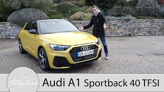 2018 Audi A1 Sportback 40 TFSI Fahrbericht  Wie viel Premium steckt wirklich drin  Autophorie [upl. by Hanafee]