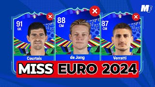 TOP PLAYERS MISSING EURO 2024 💔 de Jong Courtois Verratti [upl. by Clotilde]