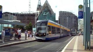 More Trams in Leipzig Germany [upl. by Ihel]