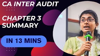 CA INTER  AUDIT  CHAPTER 3  RISK ASSESSMENT amp IC  SUMMARY IN 13 MINS  CA REVATHY RAJA [upl. by Wiltz165]