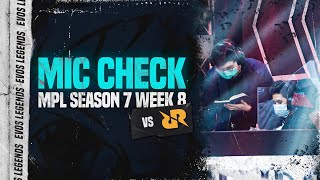 MIC CHECK VS RRQ  MPL ID SEASON 7 [upl. by Leor825]