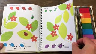 KidsBooks Детская книга Usborne Fingerprint Activities Garden [upl. by Arayt41]