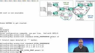 76 Demonstrating BGP Local Preference [upl. by Enoob]