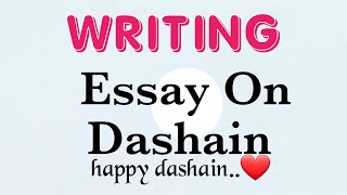 Essay On Dashain Dashain Essay Essay Writing Happy Dashain❤️ [upl. by Gorges989]