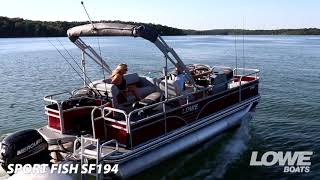 Lowe Pontoon  Sport Fish SF194 [upl. by Ahtekal]