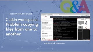 ROS QampA 064  Catkin workspaces  Problem copying files from one to another [upl. by Enomahs]