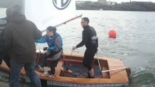 Near perfect downwind kiteup and gybe changeover by West Lancs YC at the 2013 Crewsaver 24hr Race [upl. by Hakilam747]