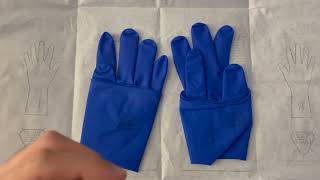 How to don sterile gloves with the open gloving technique [upl. by Eelanaj524]