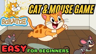 Scratch Game Projects 1 How to Create a Cat and Mouse Game in Scratch – Easy for Beginners [upl. by Meerak]