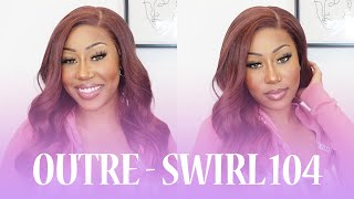 Outre Melted Hairline Swirlista Glueless Synthetic HD Lace Front Wig  SWIRL 104 EBONYLINECOM [upl. by Domenech636]