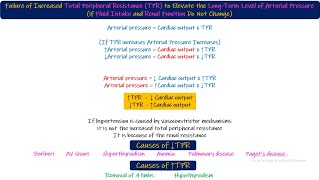 Arterial pressure Cardiac output Total peripheral resistance Chapter 19 part 3 Guyton and hall [upl. by Elata]