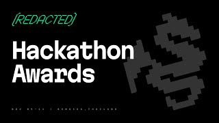 REDACTED 2024  Online Hackathon Awards [upl. by Ahearn]