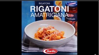 BARILLA EXPRESS SG  Rigatoni Amatriciana [upl. by Ozkum]