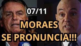 BOLSONARO DESAFIA MORAES NA FOLHA E STF RESPONDE PASSAPORTE CONTINUA RETIDO [upl. by Adnala797]