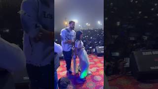 Khesari Lal और Priya Sohani का स्टेज तोड़ डांस viralvideo khesari trending khesarilalyadav [upl. by Zorine186]