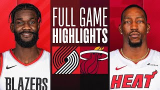 TRAIL BLAZERS at HEAT  FULL GAME HIGHLIGHTS  March 29 2024 [upl. by Fortune]