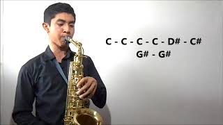 Dios Incomparable  Generacion 12  TUTORIAL Saxofón Alto [upl. by Ezzo335]