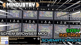 SCHEMATIC BROWSER MOD Mindustry [upl. by Morita]