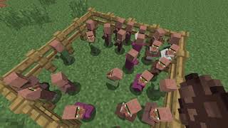 Minecraft illagers no VILLAGERS Evokers and Vindicator [upl. by Nilkoorb849]