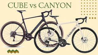 2025 CUBE ATTAIN C62 SLT £2999 vs CANYON ENDURACE CF 8 Di2 £3499  Head to Head [upl. by Onaivlis]