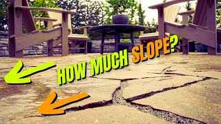 Choosing Paver Patio Slope for Drainage [upl. by Neeneg395]