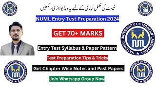 NUML Entry Test Preparation 2024  NUML Entry Test Syllabus and Paper Pattern  Engineer Asim [upl. by Enyamert]