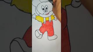 How to Draw Mickey Mouse For begginer Mickey mouse sketch  shortvideo mickey [upl. by Aiak]