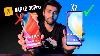 Realme Narzo 30 Pro Vs Realme X7 [upl. by Lemej]