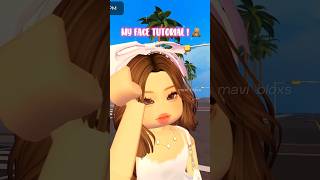 BERRY AVENUE 🏠  MY FACE TUTORIAL   roblox rp roleplay berryavenue shorts tutorial [upl. by Waiter]