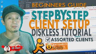 iCafe 8 CLIENT SETUP DISKLESS TUTORIAL  How to Diskless Setup  Icafe8 Diskless Beginners Guide [upl. by Allerym532]