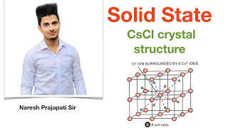 Solid state  CsCl crystal structure  Coordination no  Packing fractionetc [upl. by Waldman47]