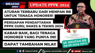 Aturan Terbaru Dari MenpanRB Kabar Baik Bagi Tenaga Honorer Yang Punya Ini di Seleksi PPPK 2024 [upl. by Anoirtac851]