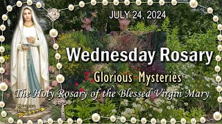 🌹WEDNESDAY Rosary🌹 Glorious Mysteries of the Holy Rosary JULY 24 2024 Scenic Scriptural [upl. by Dodd]