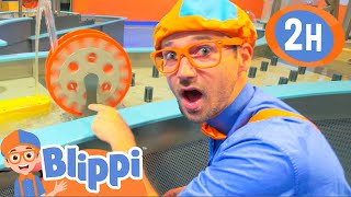 Blippi Visits Childrens Museums  2 HOURS OF BLIPPI  Educational Videos for Kids  Blippi Toys [upl. by Nednil]