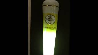 How to drink and fill a Warsteiner beer expressed in 1 light [upl. by Jacinda]