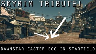 STARFIELD EASTER EGG  SKYRIM IN STAR FIELD  SKYRIM DAWNSTAR CHEST [upl. by Drarig]