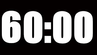 1 HOUR TIMER • 60 MINUTE COUNTDOWN TIMER ⏰ LOUD ALARM ⏰ [upl. by Andonis]