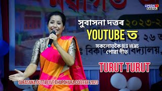 Subasana Dutta Live Turut turut song  Bikali College Fresher 2023 [upl. by Bostow]