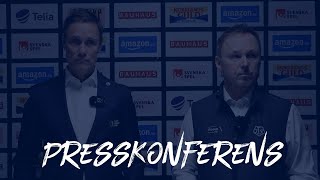 Presskonferens Leksands IF  Frölunda HC [upl. by Werdma]