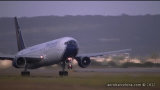 HD 720p BLUE PANORAMA 7673G5ER EICZH TAKEOFF MAJORCA SON SANT JOAN RW24R [upl. by Aielam438]