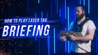 Instructions how to play indoor laser tag A laser tag video briefing in 4K [upl. by Demetre]